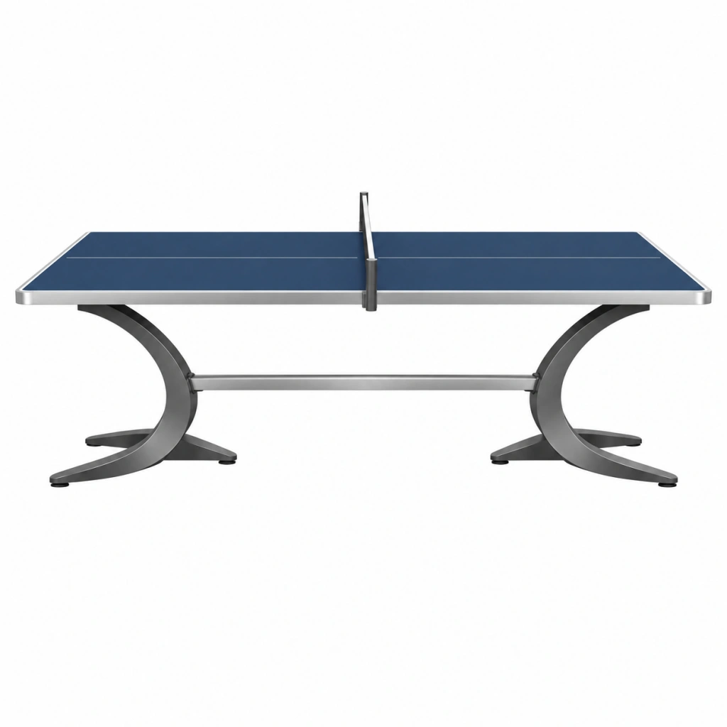 Tavolo da ping pong 274 x 152.5 x 76 cm blu con piano composito struttura in metallo e rete centrale